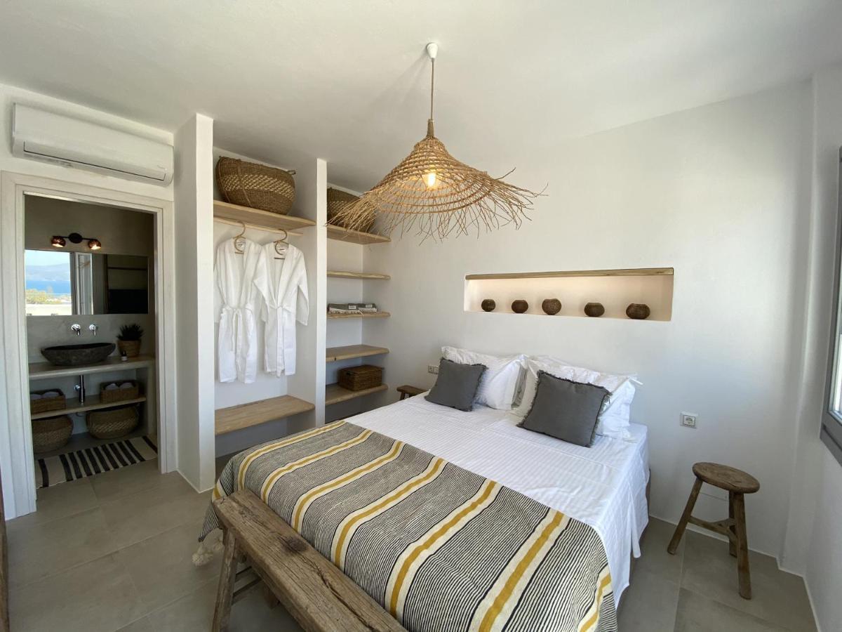 Villa Ypsilon Naxos - Luxury Holiday House With Amazing Sea View & Private Pool Agia Anna  Exterior foto